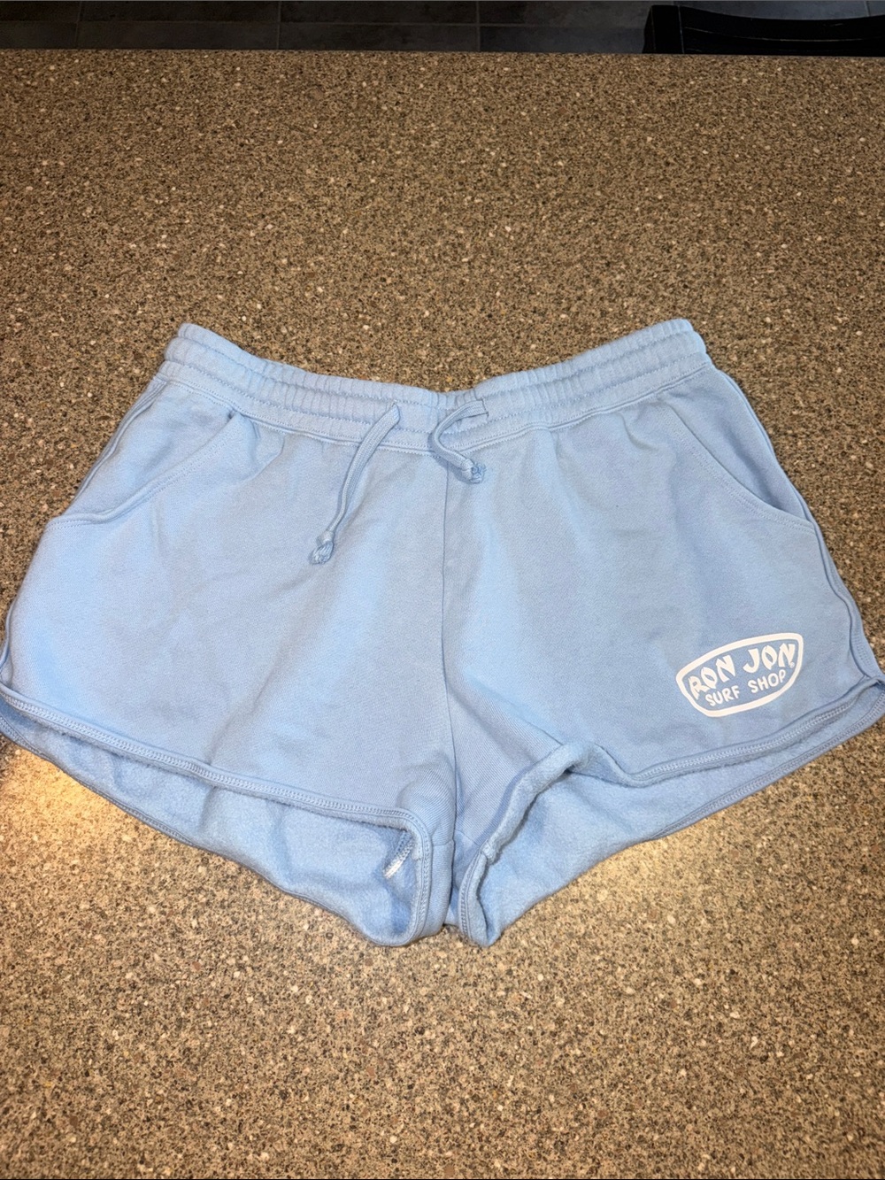 Ron Jon Light Blue Women's Athletic Lounge Shorts